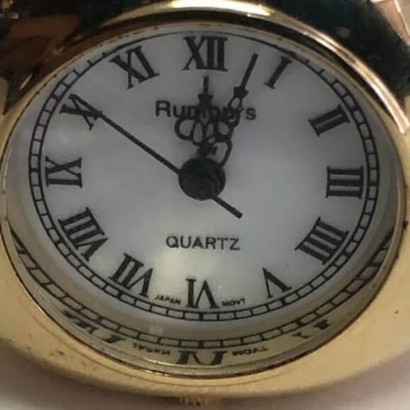 Rumours Gold Mini Apple Clock - Picture 3 of 8